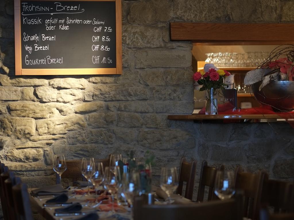 Hotel Brauerei Frohsinn อาร์บอน ภายนอก รูปภาพ