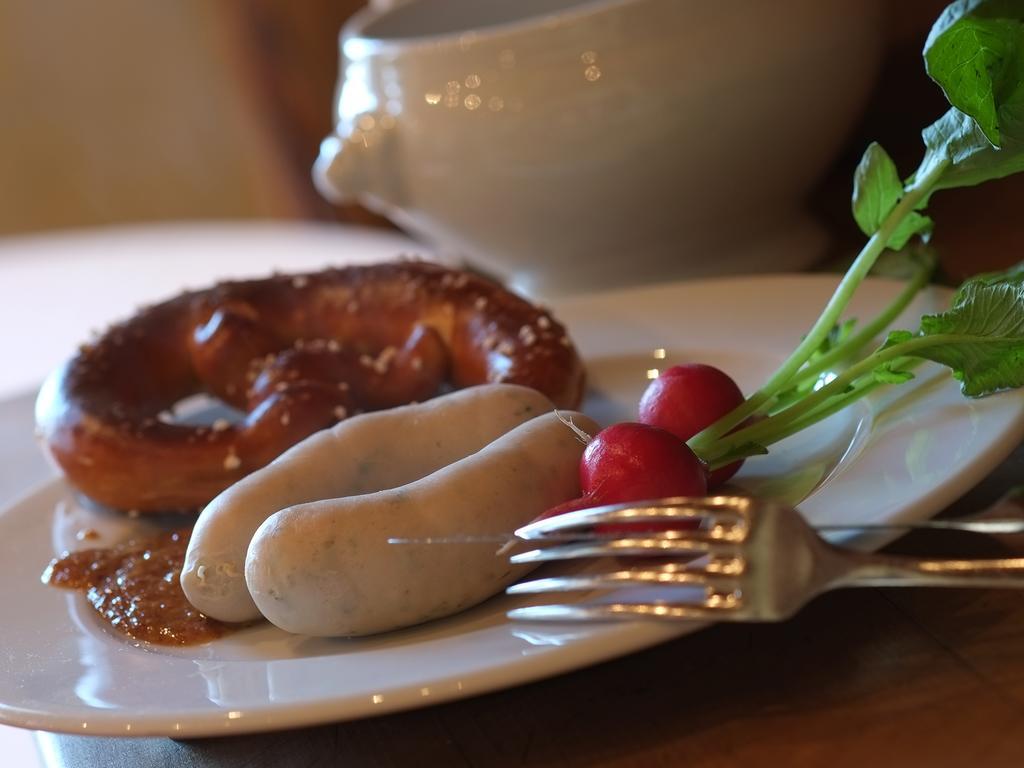 Hotel Brauerei Frohsinn อาร์บอน ภายนอก รูปภาพ